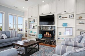 Smart TV, fireplace, books, offices - Dreams Float, Private Heated Pool/Hot Tub, Pier (Jamaica Beach)