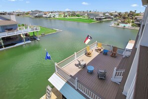 Terrace/patio - Dreams Float, Private Heated Pool/Hot Tub, Pier (Jamaica Beach)