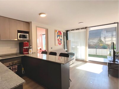 Cozy Ñuñoa apartment with garden. 2 bedrooms and 2 bathrooms next to Estadio Nacional.