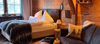 Estudio 'Gipfelblick' con vistas a la montaña, balcón y Wi-Fi