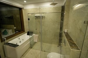 Free toiletries, hair dryer, slippers, towels