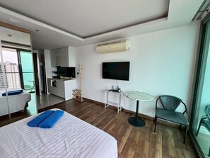 Studio, balcon, vue sur la mer | Accès au Wi-Fi (inclus)