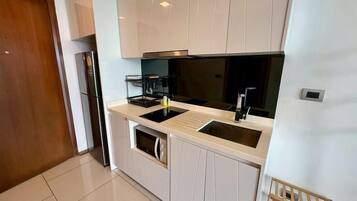 Studio, Balkon, Meerblick | Eigene Küche