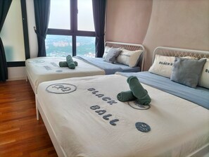 3 slaapkamers, een strijkplank/strijkijzer, gratis wifi