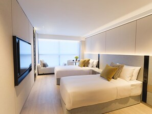 尊榮雙床房 | 客房內保險箱、熨斗/熨衣板、免費無線上網、床單