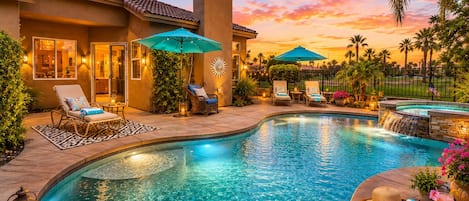 A heated pool