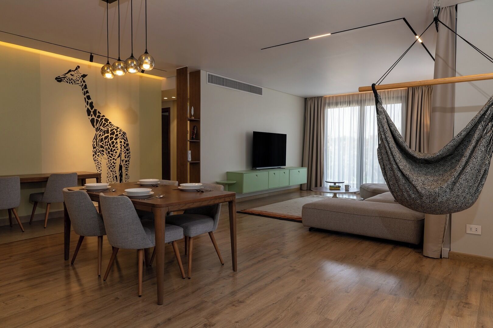 Appartement, balkon, uitzicht op de stad | Woonruimte