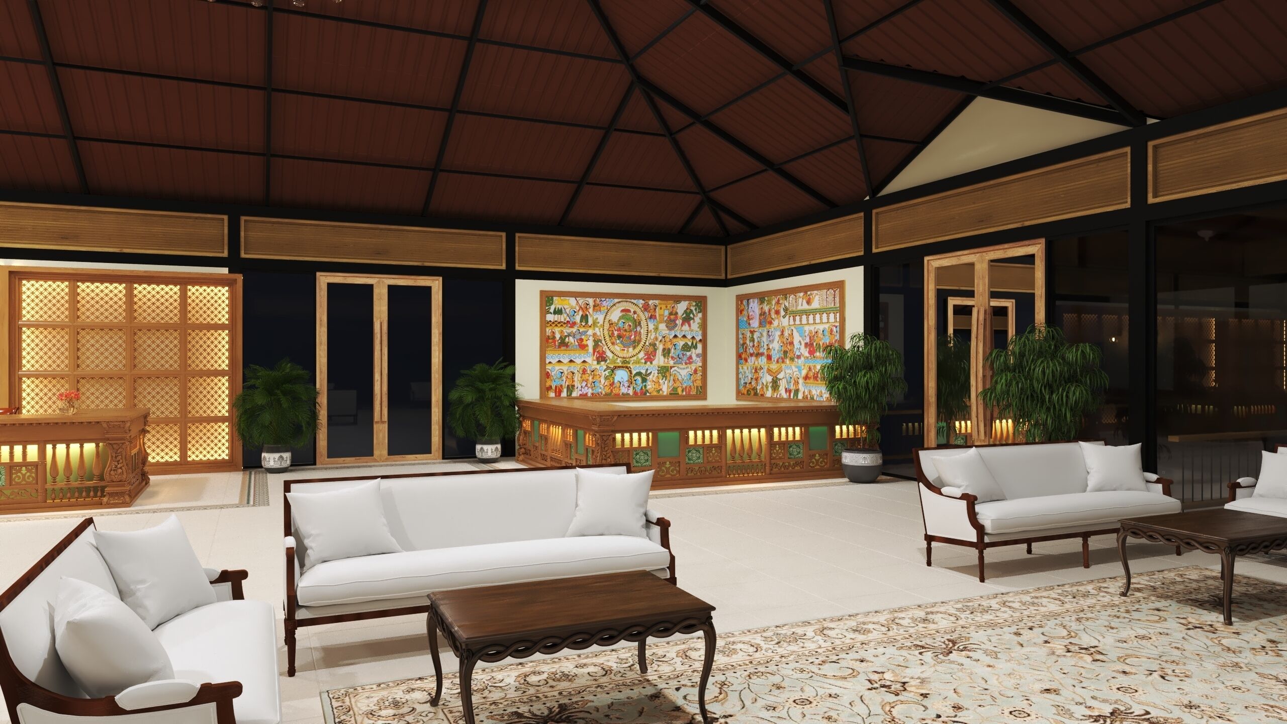 Lobby sitting area