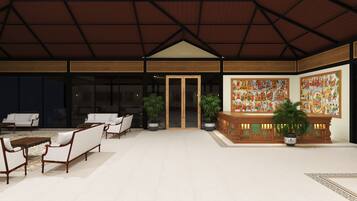 Lobby sitting area