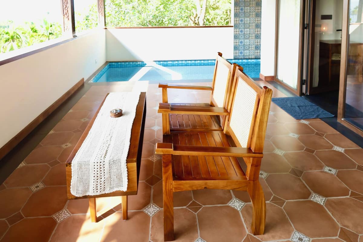 Luxury Suite, Balcony, Garden View | Private pool