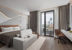 Ropa de cama de alta calidad, colchones con efecto memoria y minibar