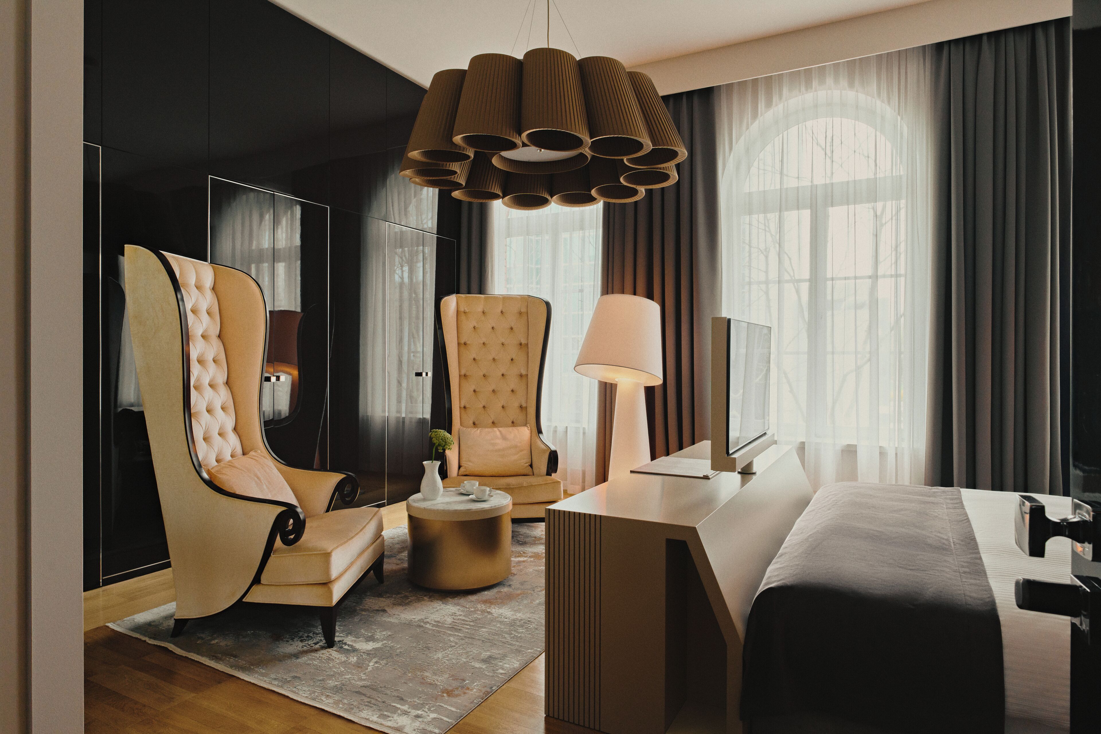 Quarto casal luxo | Área de estar