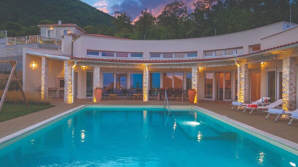 A heated pool