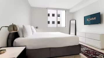 2 habitaciones, tabla de planchar con plancha, wifi y ropa de cama