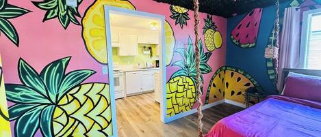 2 chambres, fer et planche à repasser, Wi-Fi gratuit, draps fournis