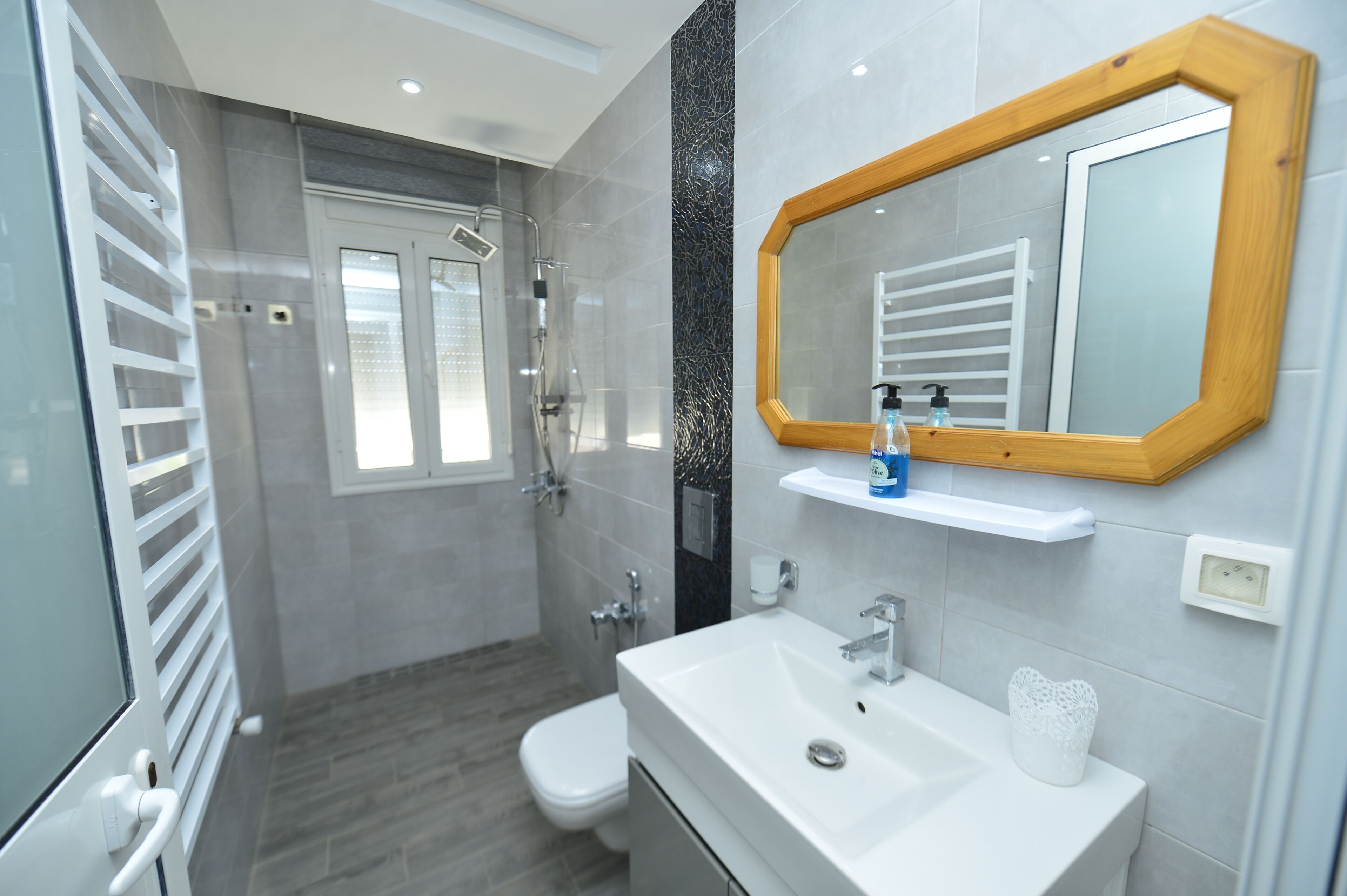 Towels, soap, toilet paper