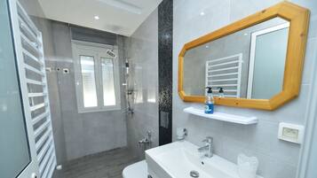 Towels, soap, toilet paper