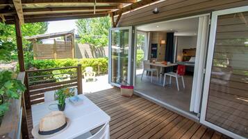 Comfort stacaravan | Woonruimte