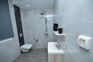 Towels, soap, toilet paper