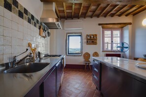 Fridge, oven, stovetop, dishwasher