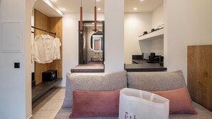 Suite – superior, byutsikt | Oppholdsområde