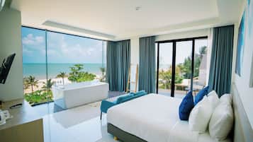 Habitación doble Premier | Vista a la playa o el mar