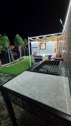 Chalé, 1 quarto, acessível, para fumantes | Terraço/pátio