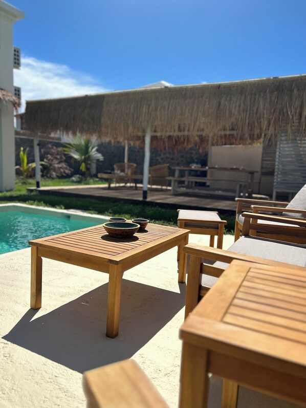 Outdoor dining - Villa à l'ermitage, st Gilles les bains (Saint-Paul)