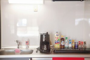 Microwave, stovetop - Shibuya 604, Family-friendly apartment in fantastic Shibuya for Tokyo Journey (Shibuya)