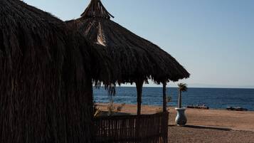 Vista a la playa o el mar