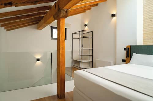 Two-Bedroom Apartment with Sofa Bed | Individually decorated, individually furnished, desk, laptop workspace