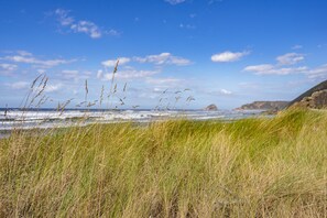 Vlak bij het strand