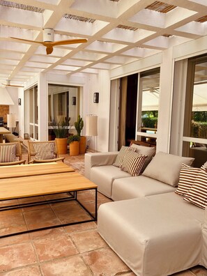 Terrace/patio - Unique front line golf villa in Marbella (Marbella)