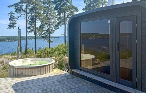 Beach front home in åkersberga with sauna