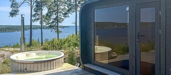 Beach front home in åkersberga with sauna