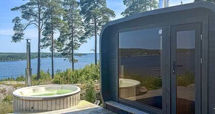 Beach front home in åkersberga with sauna
