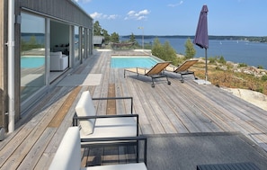 A heated pool