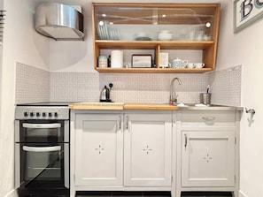Fridge, microwave, oven, toaster