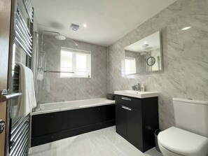 Shower, hair dryer