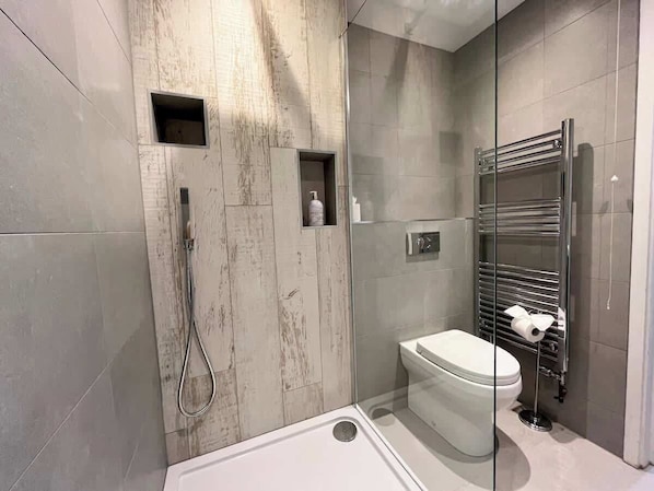 Shower, hair dryer