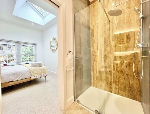 Shower, hair dryer