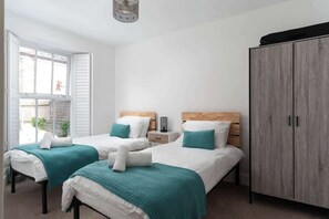 3 bedrooms, iron/ironing board, travel cot, WiFi