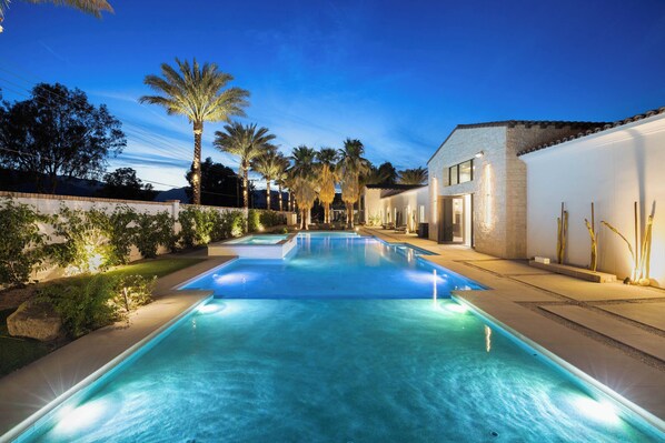 A heated pool