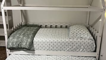 2 bedrooms, iron/ironing board, travel crib, free WiFi