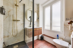 Towels, soap, toilet paper