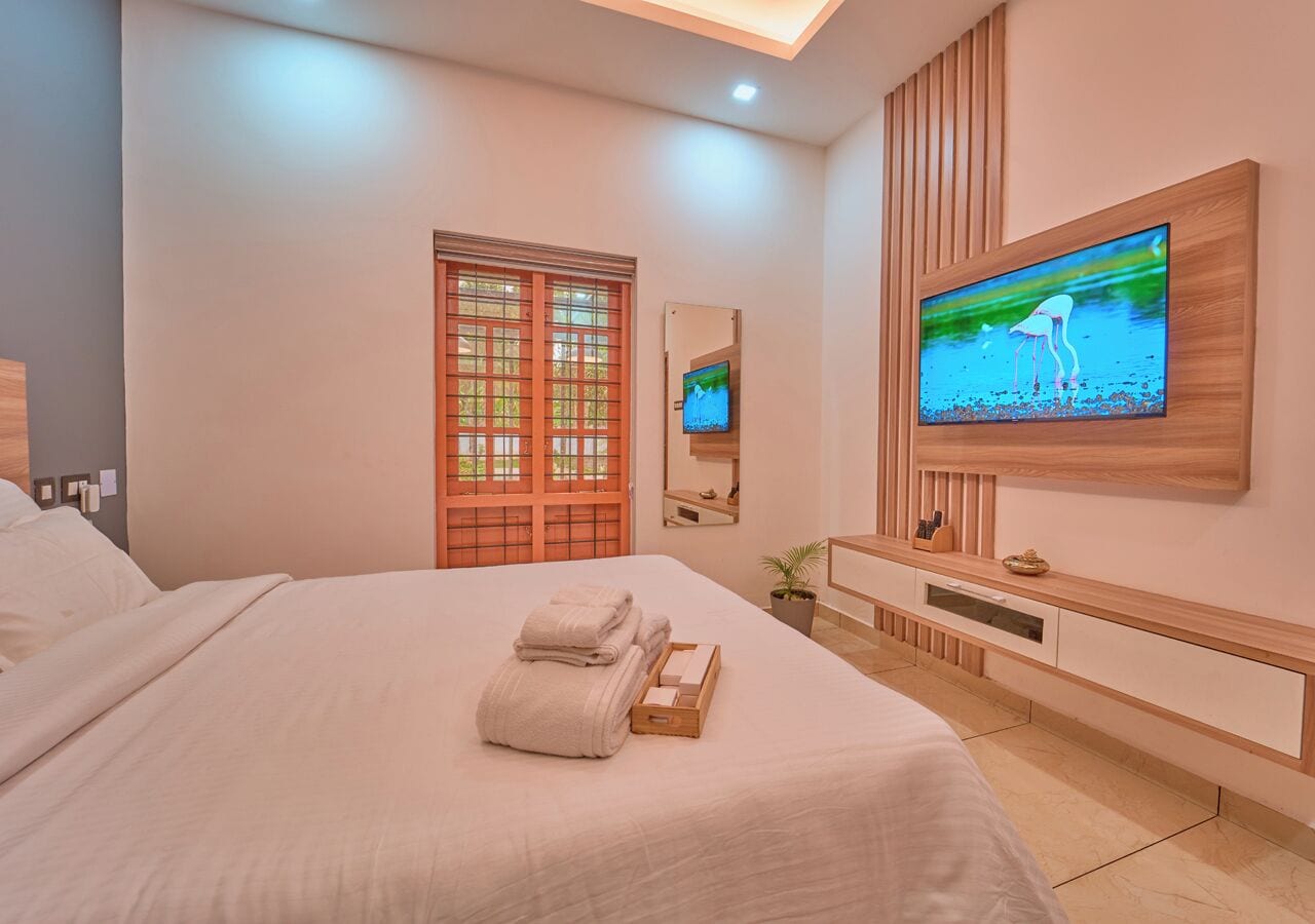 Deluxe Villa | Pillowtop-Betten, laptopgeeigneter Arbeitsplatz, kostenloses WLAN