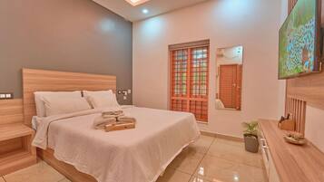 Pillowtop beds, laptop workspace, free WiFi, bed sheets