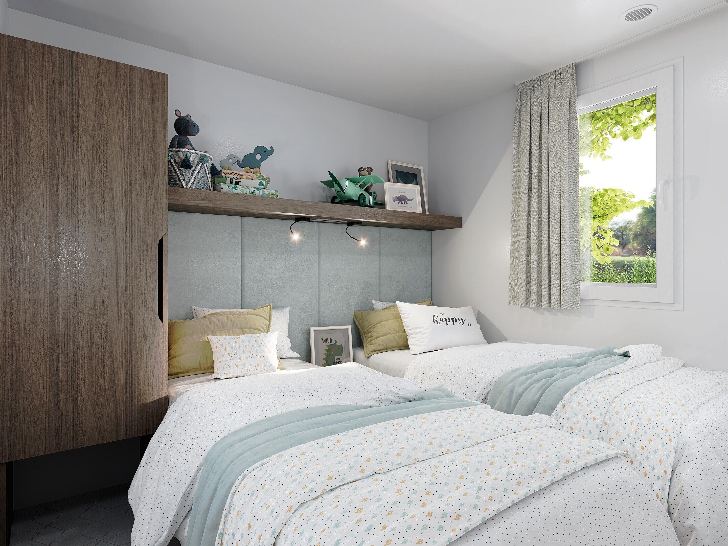 Mobile Home | 2 bedrooms, individually furnished