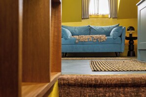 Design Apartment, Air conditioning, City View | Living area | Heated floors