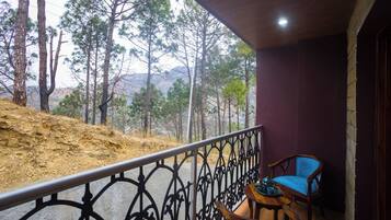 อพาร์ทเมนท์, เตียงคิงไซส์ 1 เตียง, ระเบียง, วิวภูเขา | วิวระเบียง